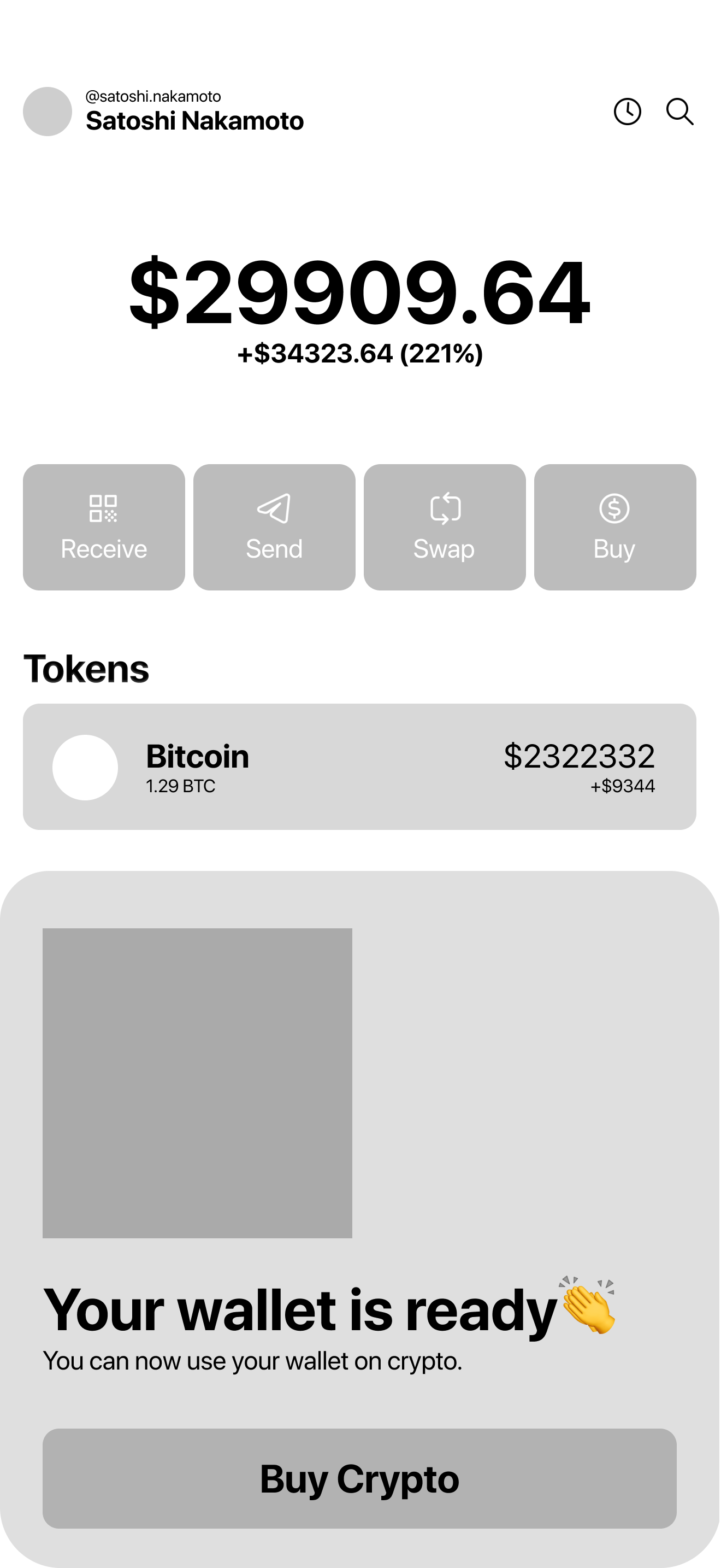 First Time Popup Wireframe
