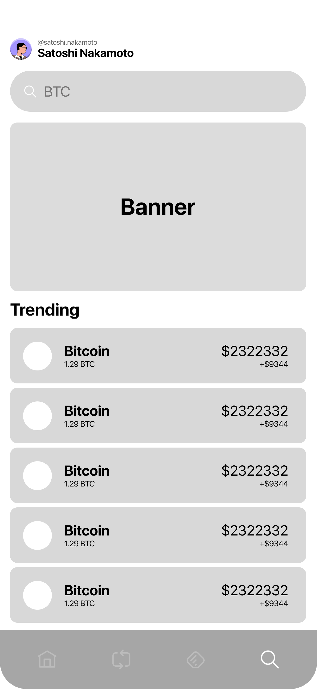 Search Wireframe